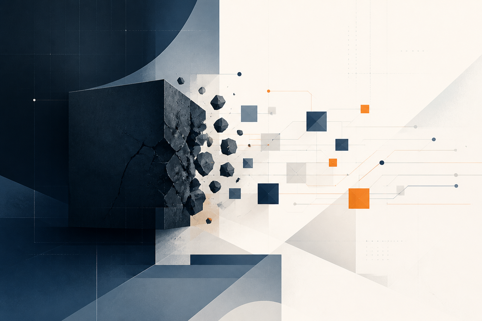 Editorial illustration for Breaking the Monolith: The Blueprint for API-First Logistics
