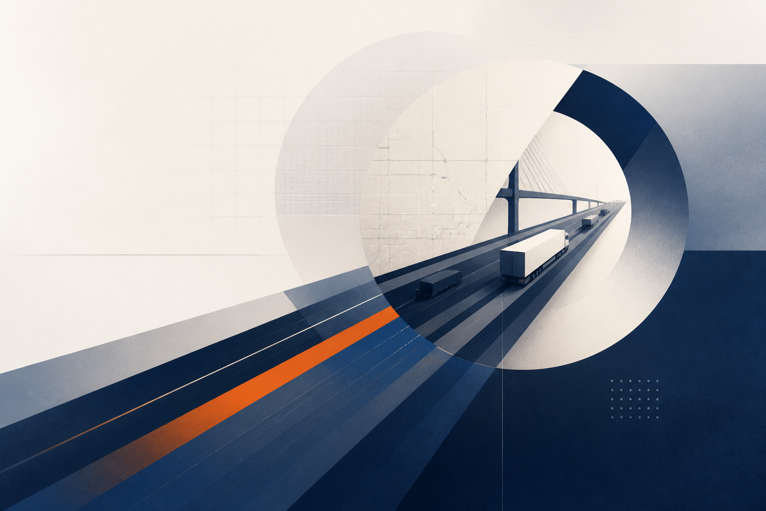 Editorial illustration for High-Volume Stability via State DOT Logistics Contracts