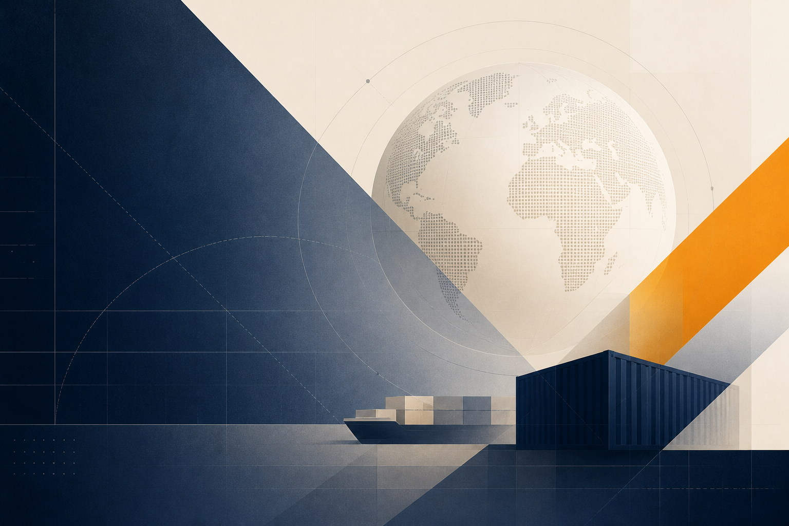 Editorial illustration for The End of Manual Data Entry in Global Logistics